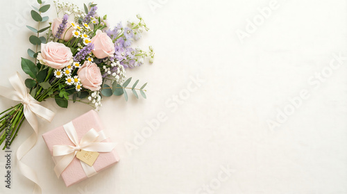 beautiful background on mother's day with pink nuances