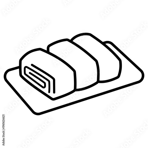 Tamagoyaki Vector Illustration 