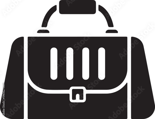 Modern stylish briefcase with laptop compartment and adjustable shoulder strap for professional use and office organization