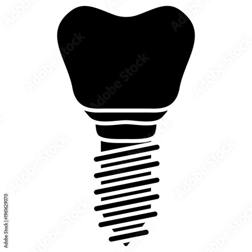 Dental Implant Icon Logo