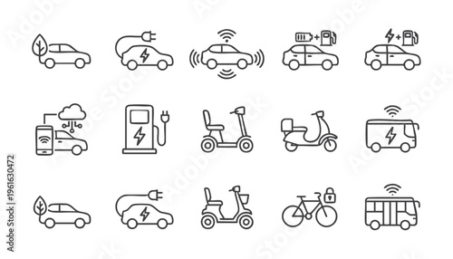 Minimal ecology and environmental protection icon