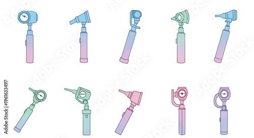 Otoscope Collection: Medical Diagnostic Instruments