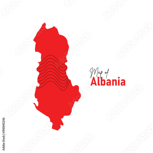 Albania country map