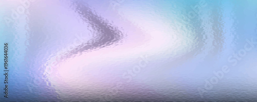 Iridescent Transparent glowing Ribbed Glass texture. Holographic Rainbow Frosted background overlay. Pearlescent corrugated acrylic Stained glass vector window