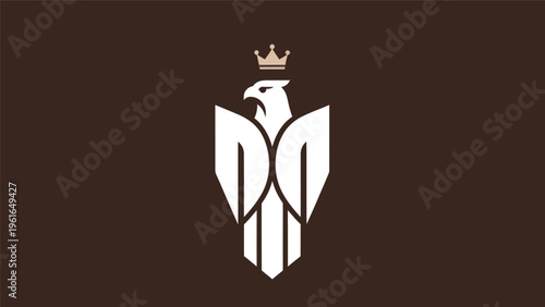 Eagle emblem on dark background