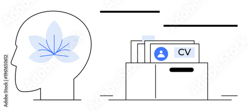 Human resources. Organization, hiring, and CV management integrating mindfulness for workplace balance. Human resources enhance recruitment and create stress-free professional environments