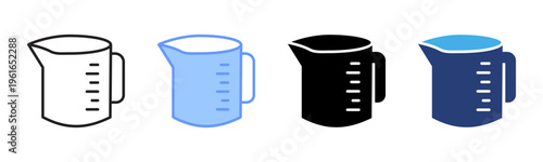 Water Pollution icon set multiple style collection