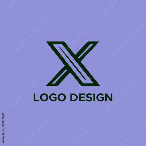 Alphabet logo design flat vector template