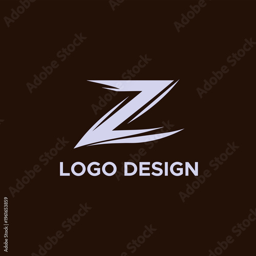 Alphabet logo design flat vector template