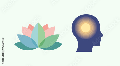 Mindfulness meditation peaceful mental clarity.