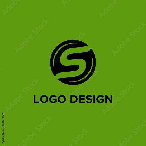 Alphabet logo design flat vector template