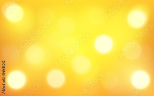 Bright Yellow Orange Abstract Bokeh Background with Warm Glowing Light, Background decoration