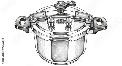 Pressure Cooker Illustration