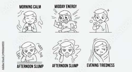 Woman Energy Levels Throughout the Day.