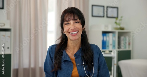 Happy, pride and portrait of doctor in office at hospital with confidence in medical career. Smile, professional and mature woman or healthcare worker with positive attitude in medicare clinic Free Download Happy, pride and portrait of doctor in office at hospital with confidence in medical career. Smile, professional and mature woman or healthcare worker with positive attitude in medicare clinic - GFXLoad