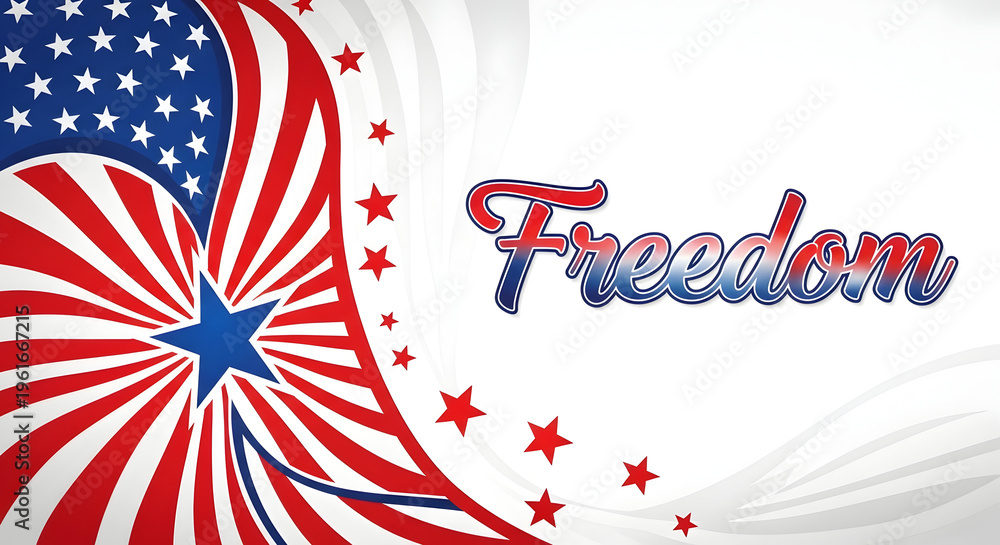 Fototapeta premium Memorial day tribute honoring fallen heroes and celebrating american freedom
