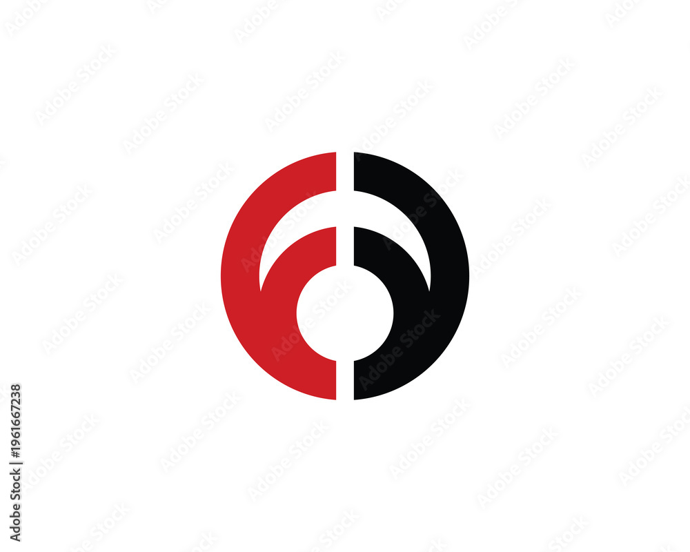 Fototapeta premium FY Logo Design. FY