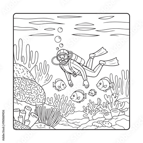 Beach  Ocean Scenes Coloring Book