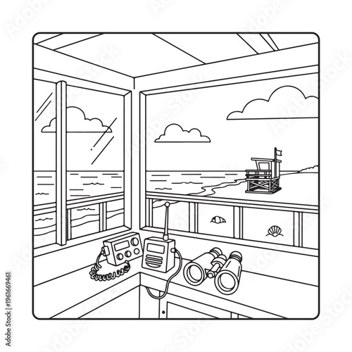 Beach  Ocean Scenes Coloring Book