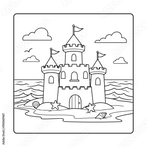 Beach  Ocean Scenes Coloring Book