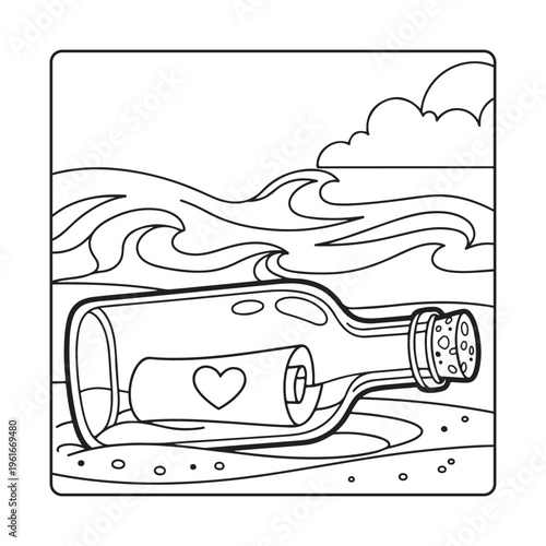 Beach  Ocean Scenes Coloring Book