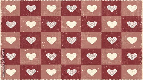 Seamless pattern buffalo plaid checkered design background 