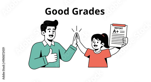 Achieving Excellent Academic Success with High Marks and Positive Reinforcement