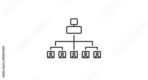 Organization Chart Depicting Hierarchy and Reporting Structure in a Company.