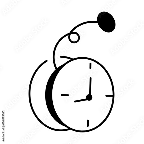A hand drawn style illustration showing controlling time
