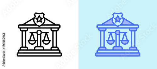 Court Justice whitegreen icon