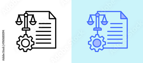 Legal Process whitegreen icon