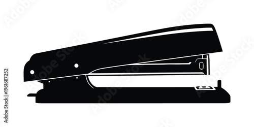 Vector of a stapler with sleek modern design and a visible staple strip