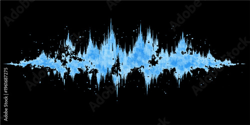 Abstract music background vector illustration featuring a black silhouette crowd of men and women dancing at a fun night club party concert or business team celebration