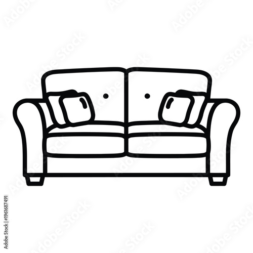 Modern Two Seater Sofa Furniture.