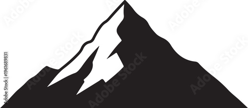 Mountain Peak Silhouette Graphic Illustration