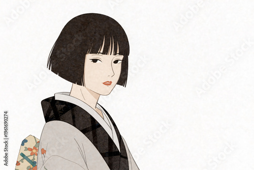 japanese girl in kimono