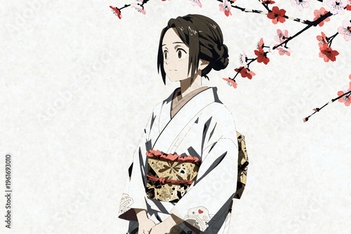 japanese girl with kimono