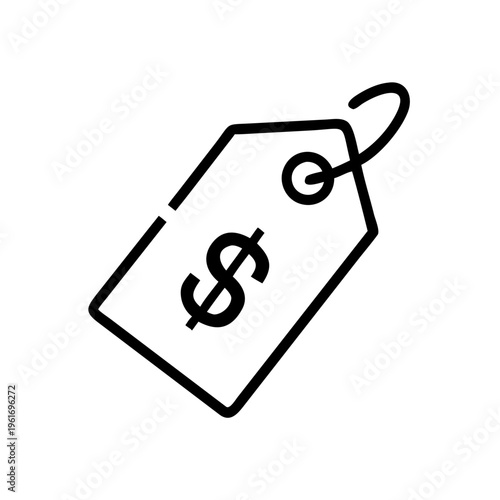 Price Tag Line Icon