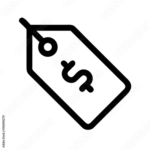 Dollar Tag Line Icon