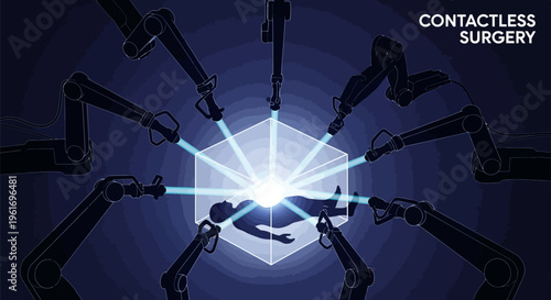 Robotic arms perform contactless surgery with laser precision technology