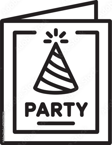 Icon representing a party celebration