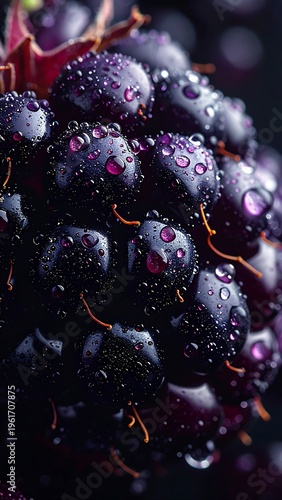 close up of blackberry
