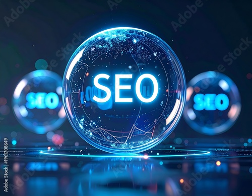 abstract blue business background with bubbles