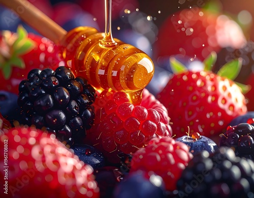 strawberry and blueberries