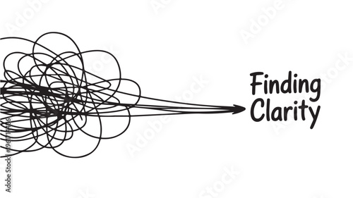 Tangled Lines Emerging Into Organized Clarity For Conceptual Problem Solving