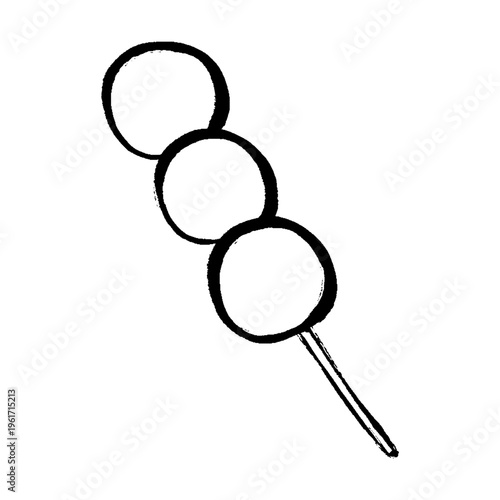 手描きの串だんごイラスト