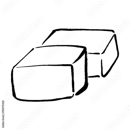 羊羹の手描きイラスト