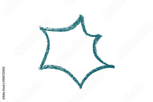 green pencil strokes isolated on transparent background
