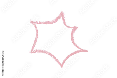 pink pencil strokes isolated on transparent background