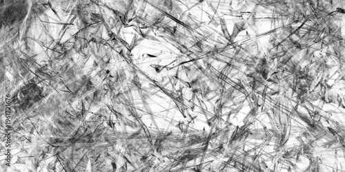 Crumpled metal foil texture background. abstract black metallic frosty pattern on glass Scratched texture background with brushed irregular pattern Cracked texture Wrapping Material vector background.